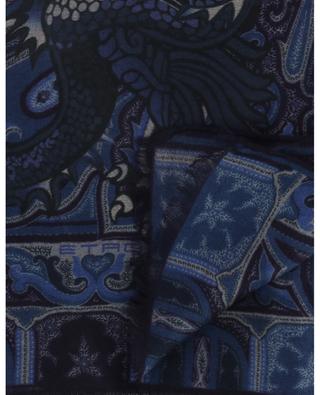 Delhy Paisley Dragon cashmere and silk scarf ETRO