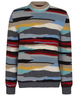 Multicolour rib-knit jacquard wool jumper MISSONI