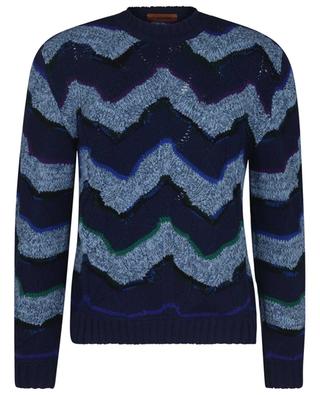 Zigzag patterned jacquard jumper in wool MISSONI