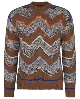 Zigzag patterned jacquard jumper in wool MISSONI