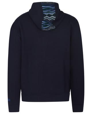 Jacquard knit adorned hooded zip-up sweatshirt MISSONI