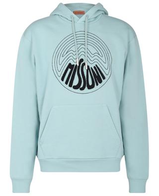 Psychedelic logo embroidered hooded sweatshirt MISSONI
