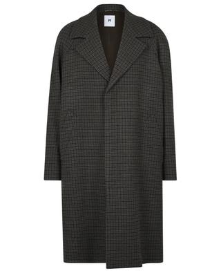 Manteau en laine vierge à carreaux PT TORINO COLLECTION