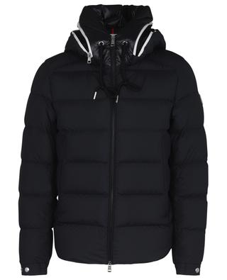 Cardere down jacket with logo adorned hood MONCLER