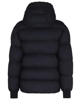 Amarante short matte nylon down jacket with piping MONCLER