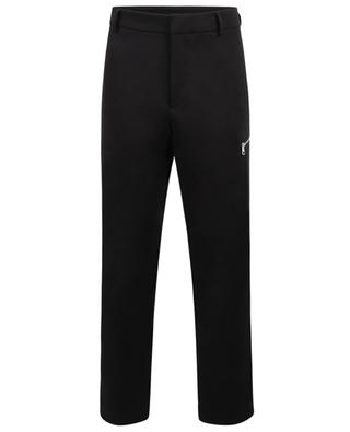 Slim fit gabardine trousers with zippered pocket MONCLER