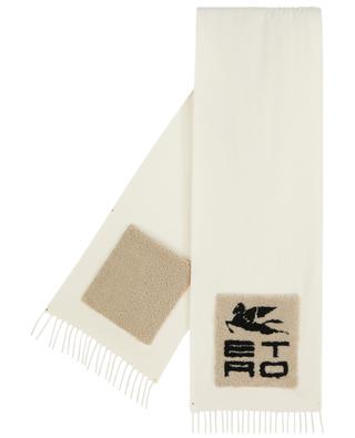 Etro Cube cashmere and shearling scarf ETRO