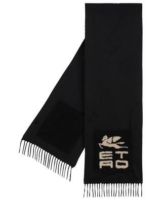 Etro Cube cashmere and shearling scarf ETRO