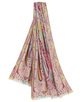 Delhy glittering Paisley patterned fine woven scarf ETRO