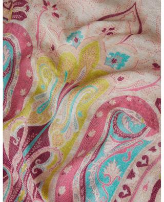 Delhy glittering Paisley patterned fine woven scarf ETRO