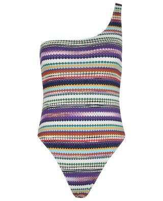 Asymmetric diamond patterned knit swim suit MISSONI
