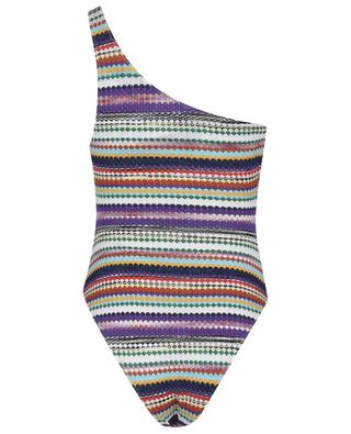 Asymmetric diamond patterned knit swim suit MISSONI