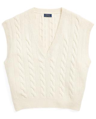 Pony sleeveless cable knit jumper POLO RALPH LAUREN