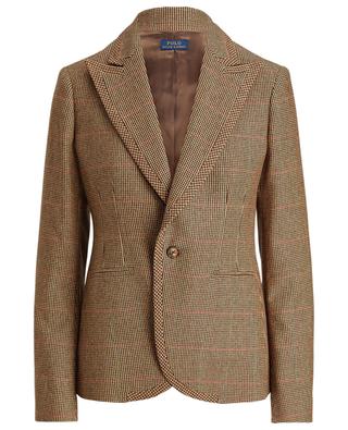Single-breasted cinched tweed blazer POLO RALPH LAUREN
