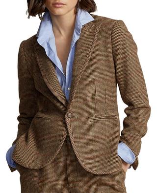 Single-breasted cinched tweed blazer POLO RALPH LAUREN