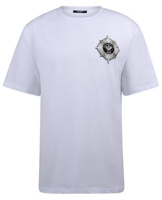 Officer's badge adorned short-sleeved T-shirt BALMAIN