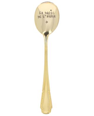 La Magie de L'Amour engraved golden spoon LES TRESORS DE LIZON