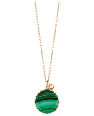 Halskette aus Roségold Ever Malachite Disc On Chain GINETTE NY