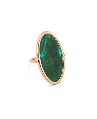 Ring aus Roségold Ellipse Chrysocolle GINETTE NY