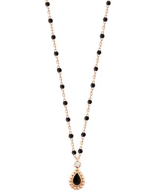 Lucky Cashmere pink gold, resin and diamond necklace GIGI CLOZEAU