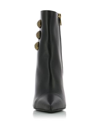 Roni 100 heeled pointy toe ankle boots in leather BALMAIN