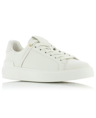 B-Court embossed smooth leather lace-up low-top sneakers BALMAIN