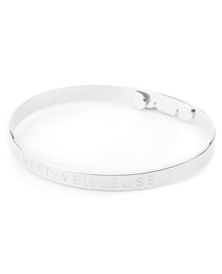 MERE-VEILLEUSE engraved silver bracelet UN CHIC FOU