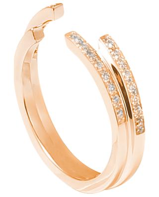 Double Fragment Pavé rose gold and diamond ring SIBYLLE VON MUNSTER