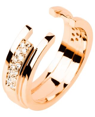 Large Fragment rose gold and diamond ring SIBYLLE VON MUNSTER