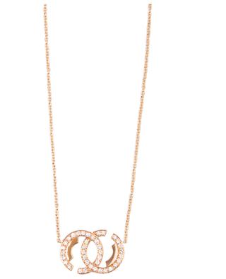 Love Circle rose gold and diamond necklace SIBYLLE VON MUNSTER