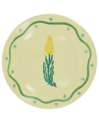 Assiette plate en céramique Suzani Tulip EMPORIO SIRENUSE POSITANO