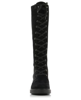 Foster 45 heeled suede lace-up boots GIANVITO ROSSI