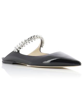 Bing 10 crystal adorned patent leather flat mules JIMMY CHOO