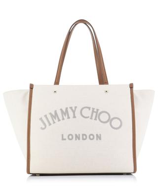 Varenne fabric and leather tote bag JIMMY CHOO