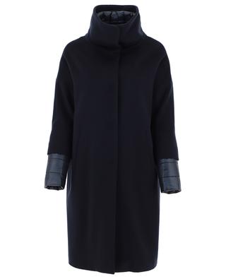 Bi-material coat with down parts HERNO