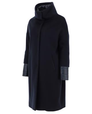 Bi-material coat with down parts HERNO