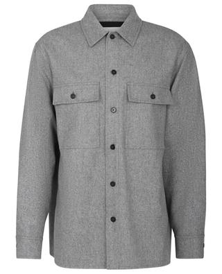 Wool flannel shirt jacket JIL SANDER