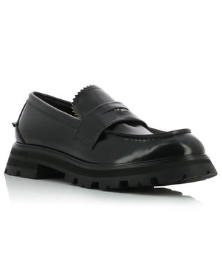 Seal Logo loafers in patent leather with chunky soles ALEXANDER MC QUEEN