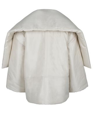 Wattierte Oversize-Jacke aus glänzendem Nylon Scarf Jacket TOTÊME