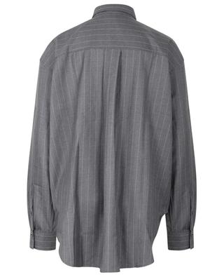 Gestreiftes Oversize-Hemd aus Wolle TOTÊME