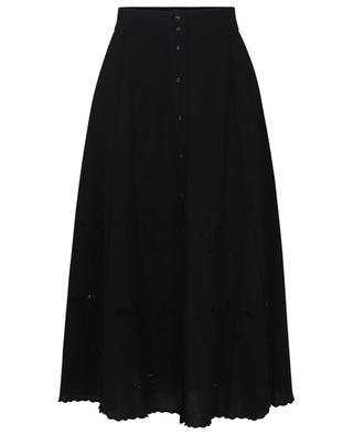 Kiara cotton mid-length skirt SEA