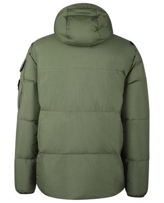 4023 Garment Dyed Crinkle Reps R-NY Down hooded down jacket STONE ISLAND