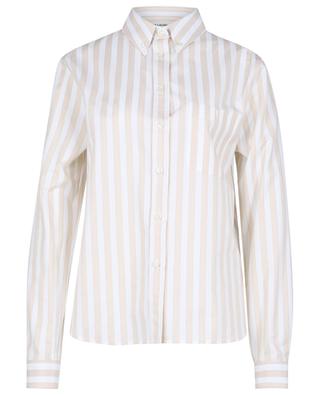 Monogram striped organic cotton shirt SAINT LAURENT PARIS
