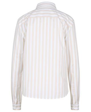 Monogram striped organic cotton shirt SAINT LAURENT PARIS