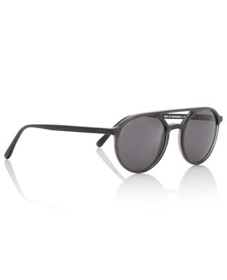 The Independent Shiny Black acetate sunglasses VIU