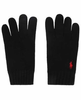Pony embroidered wool gloves POLO RALPH LAUREN