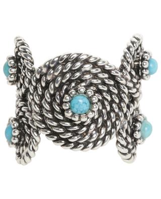 Mistral silver-tone ring with turquoise GAS BIJOUX
