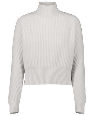 Cashmere high neck rib knit jumper ALLUDE