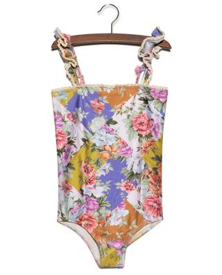 Mädchen-Badeanzug mit Blütenprint Pattie Crochet Frill ZIMMERMANN