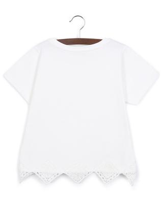 Vlada Crochet short-sleeved girl's T-shirt SEA
